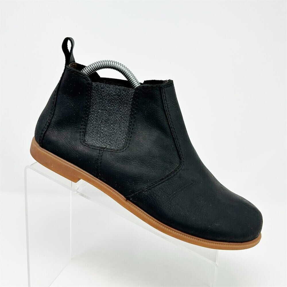 Kodiak Chelsea Ankle Boots Black Slip On Elastic Gore Pull Tab Flat Size 9